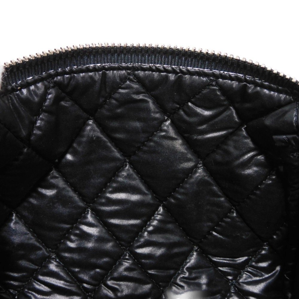 CHANEL Pouch Camellia Tick CC Mark Flower Mini Silver 26th Series Coco Nylon ... - Picture 8 of 16